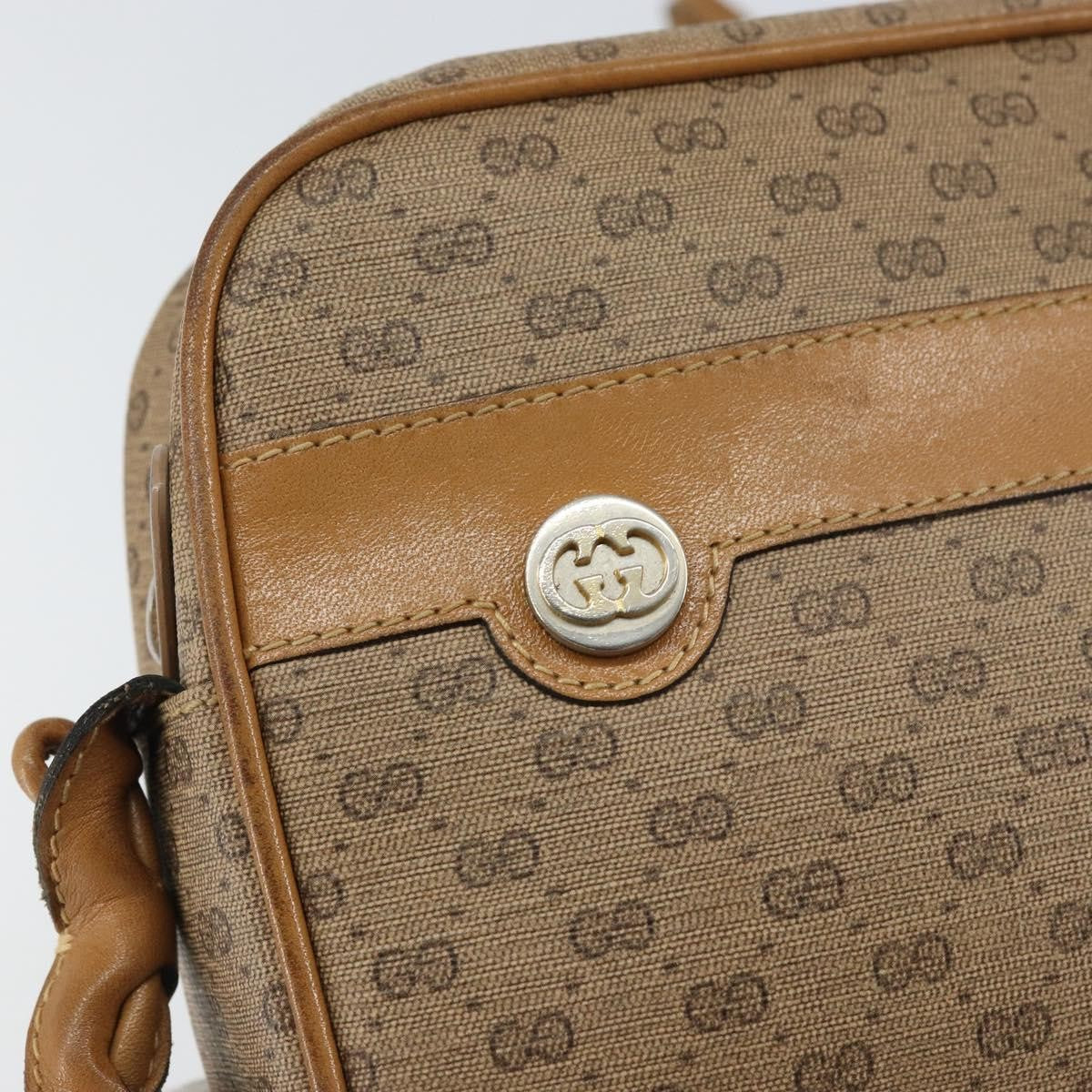 Gucci Micro GG supreme shoulder bag GG canvas, BEIGE, PVC, Shoulder bag