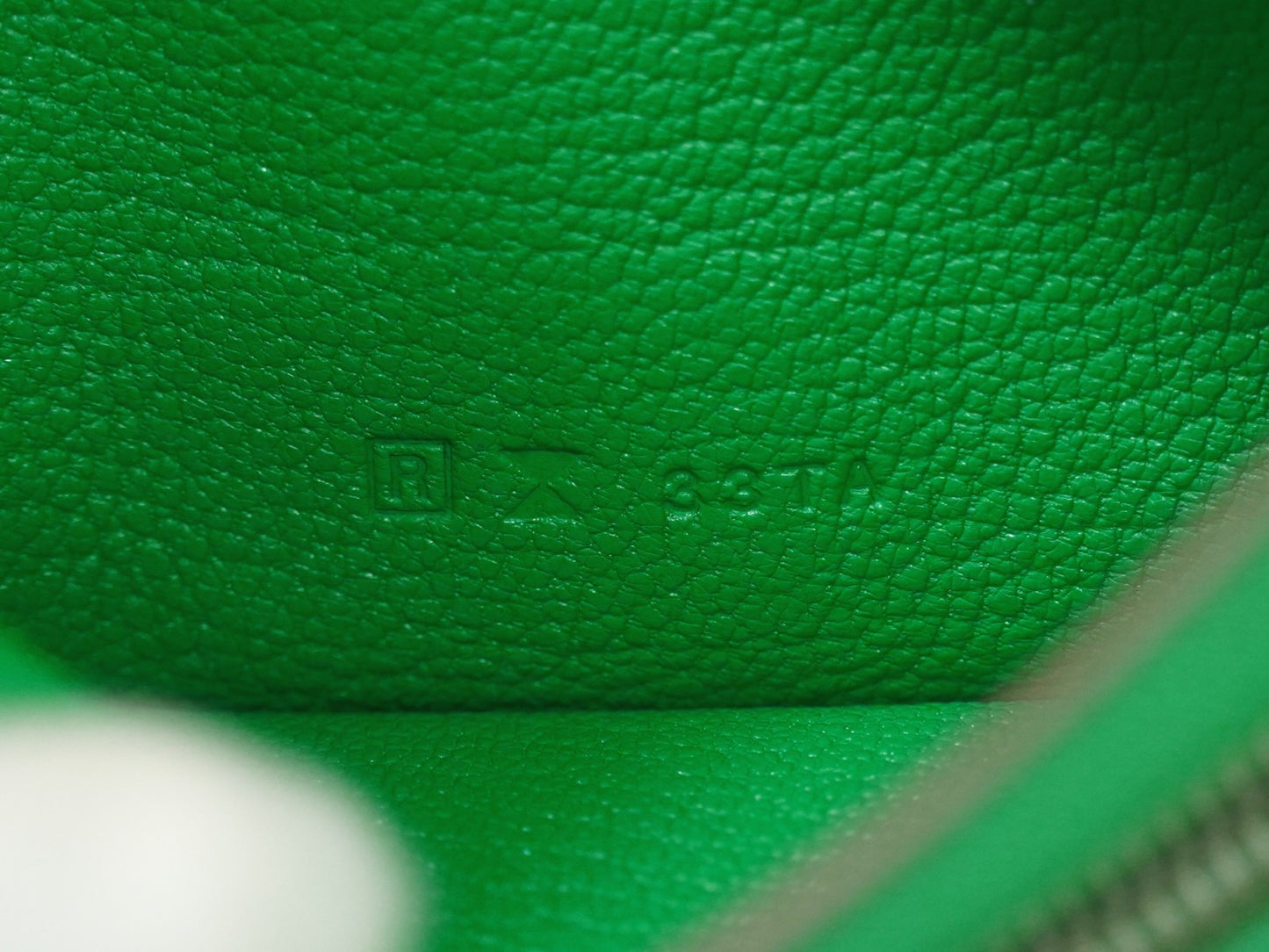 Hermes Bearn Wallet Chevre Mysore, GREEN, LEATHER, Wallets