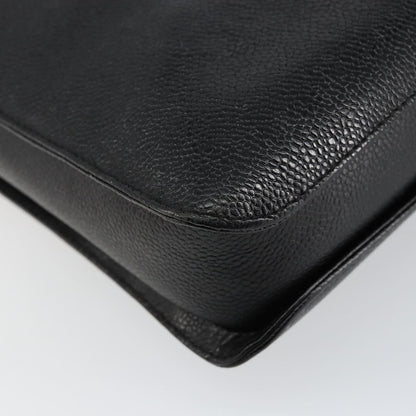 Chanel Vintage Lock Briefcase Caviar, Black, Leather, Briefcase