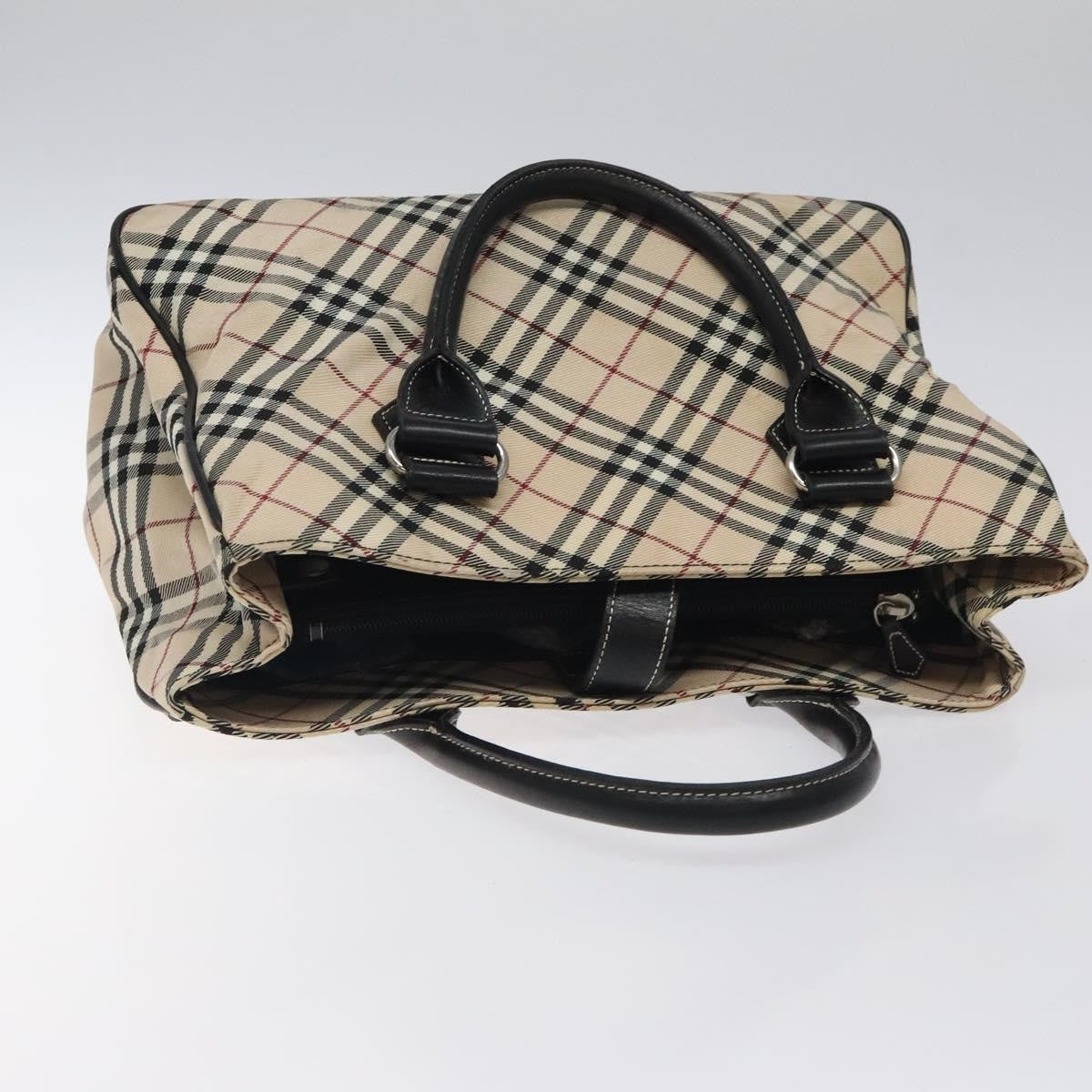 Burberry Nova Check Handbag Nylon, BEIGE, NYLON, Handbag