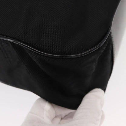 Gucci Vintage Bamboo Handle Bag Nylon, BLACK, NYLON, Handbag