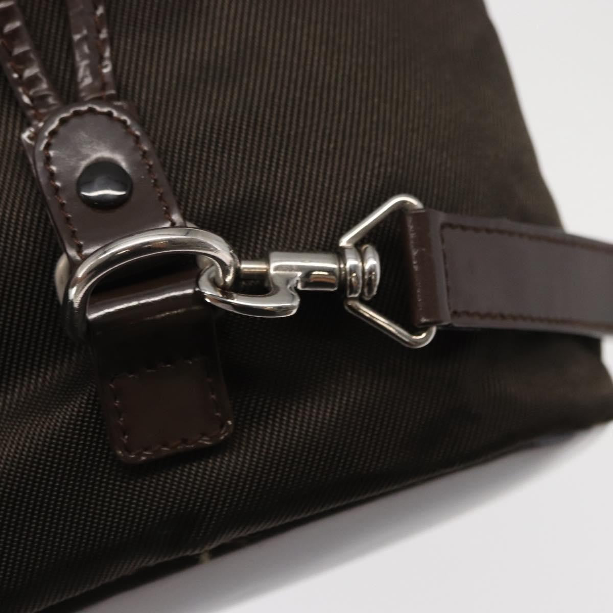 Gucci Vintage Bamboo Sling Backpack Nylon, KHAKI, NYLON, Backpack