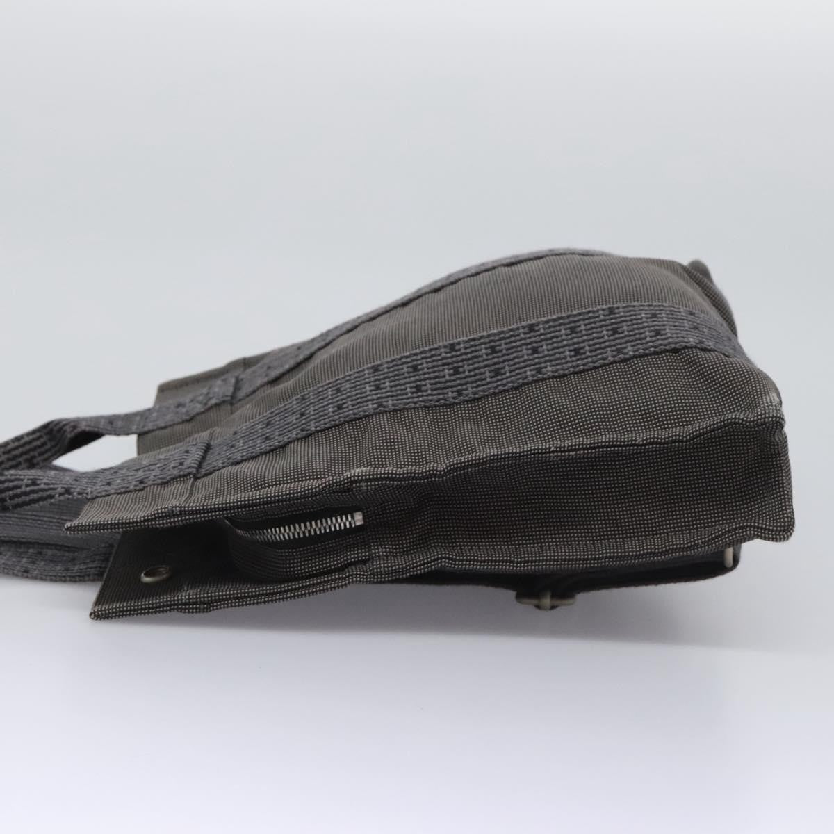 Hermes Herline Backpack Canvas, GRAY, CANVAS, Backpack