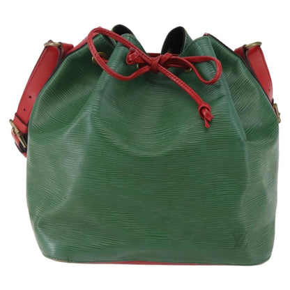 Louis Vuitton Bicolor Petit Noe Handbag Epi Leather, GREEN, LEATHER, Handbag