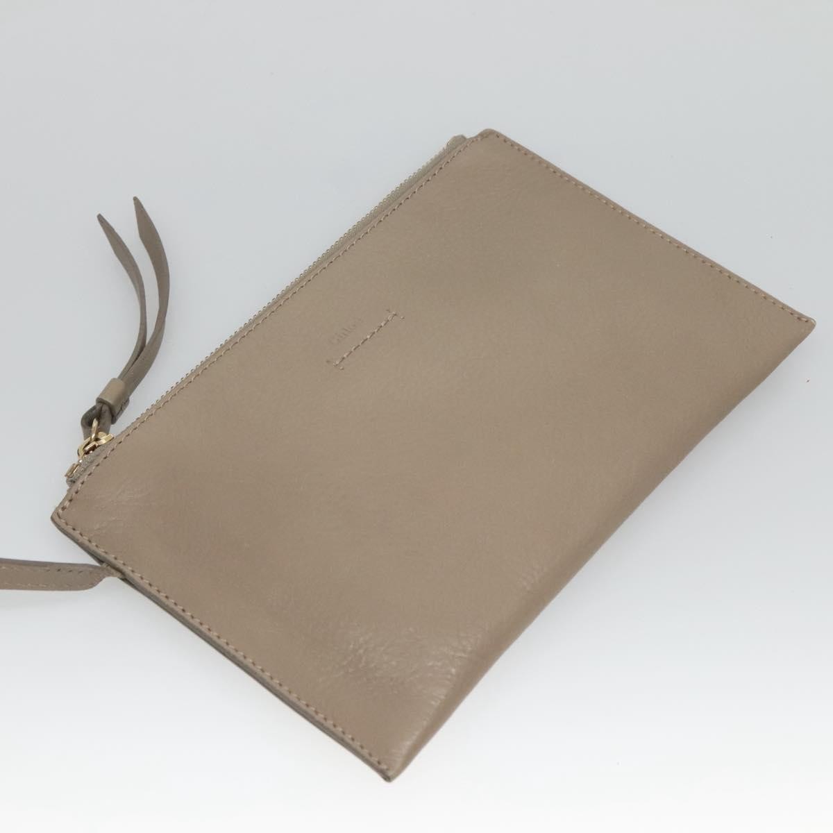 Chloe Vick Tote Leather, BEIGE, LEATHER, Tote bag