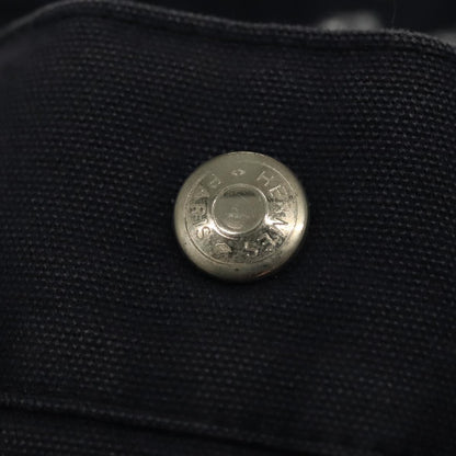 Hermes Fourre Tout Tote Toile, NAVY, CANVAS, Tote bag