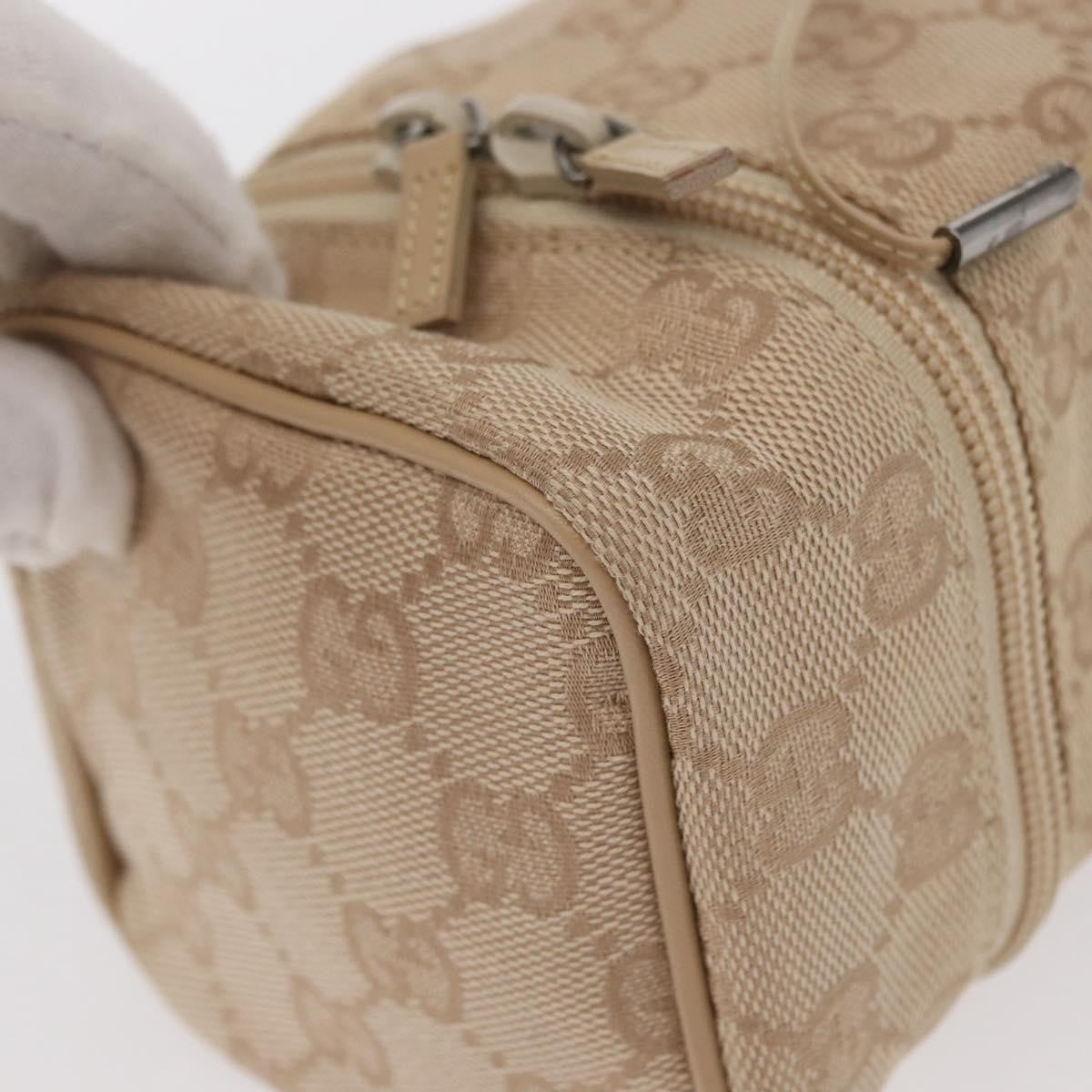 Gucci GG canvas pouch Canvas, BEIGE, CANVAS, Clutche & pouche