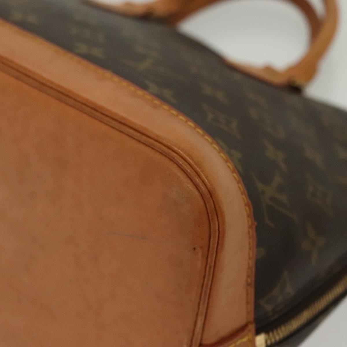 Louis Vuitton Alma Handbag Monogram Canvas, BROWN, CANVAS, Handbag
