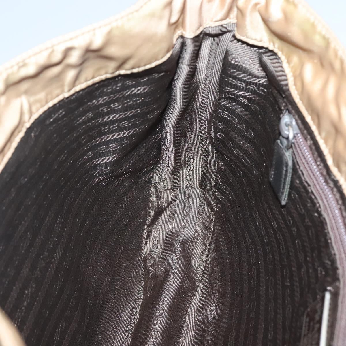 Prada Vintage Chain Shoulder Bag Tessuto, BEIGE, NYLON, Shoulder bag