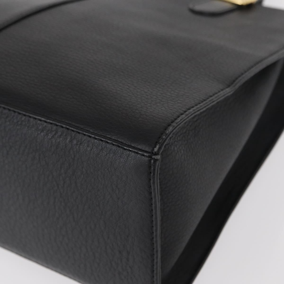 Burberry Vintage Handbag Leather, BLACK, LEATHER, Handbag