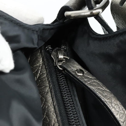 Burberry Vintage Shoulder Bag Nylon, BLACK, NYLON, Shoulder bag