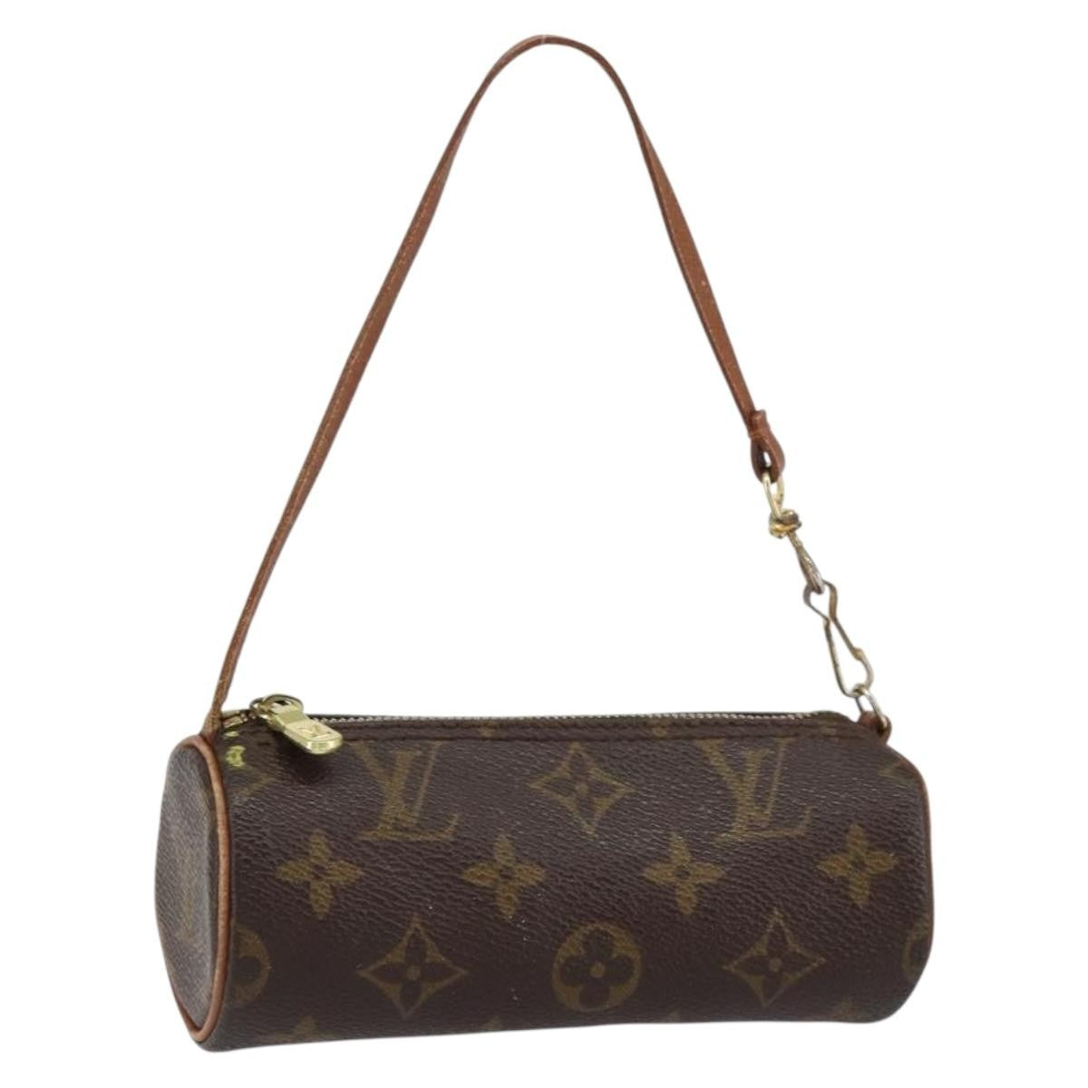 Louis Vuitton Papillon Pochette Monogram Canvas, BROWN, CANVAS, Clutche & pouche