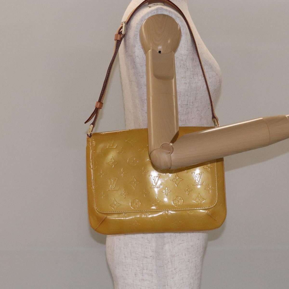 Louis Vuitton Thompson Street Handbag Monogram Vernis, BEIGE, PATENT_LEATHER, Handbag