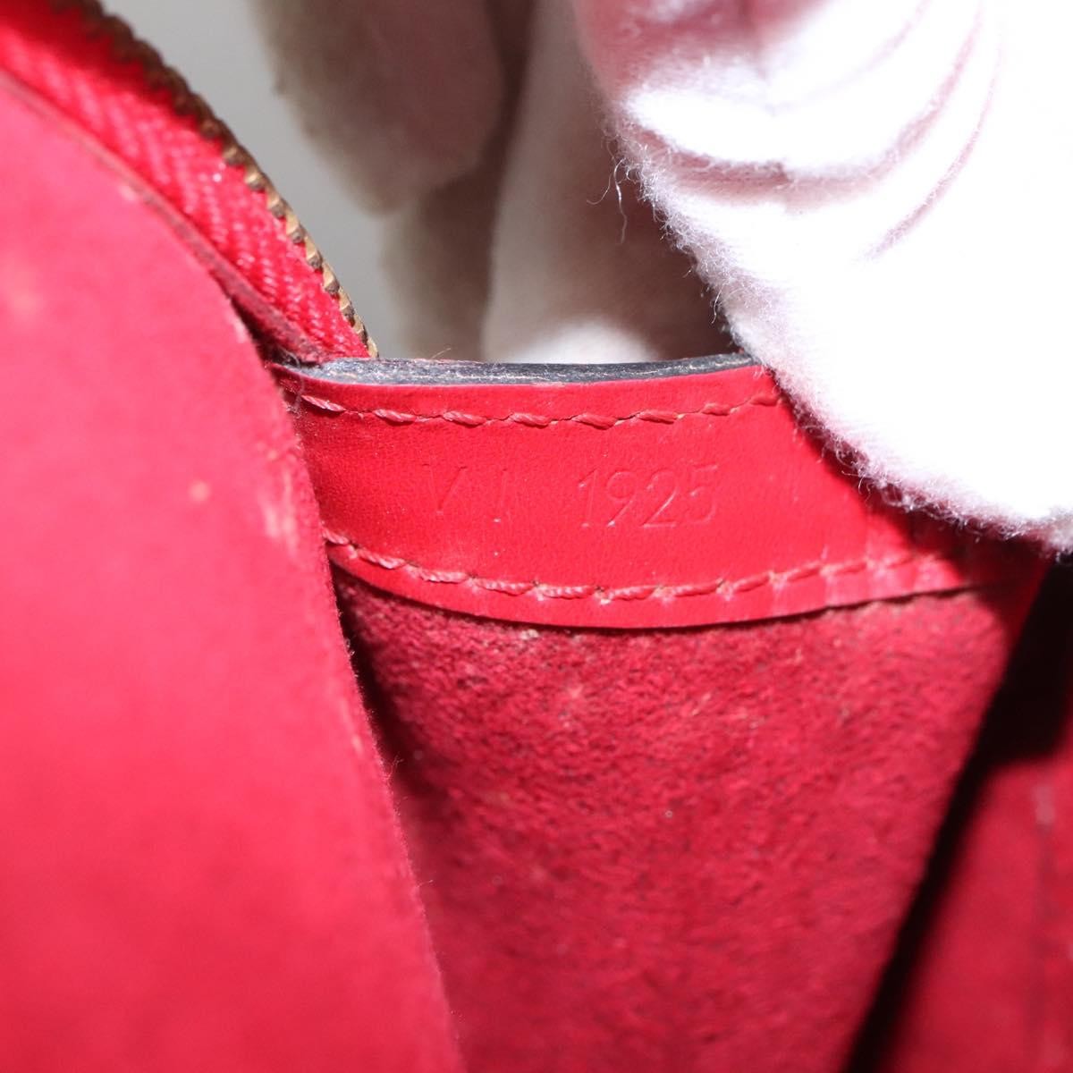 Louis Vuitton Lussac Handbag Epi Leather, RED, LEATHER, Shoulder bag