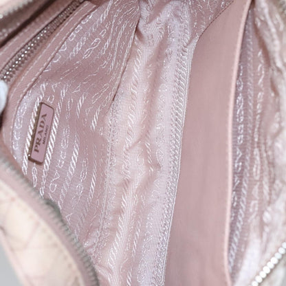 Prada Camera Bag Quilted Tessuto, PINK, NYLON, Crossbody bag
