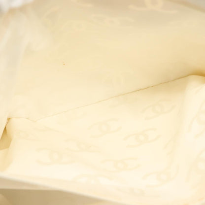 Chanel Cambon Canvas, WHITE, CANVAS, Handbag