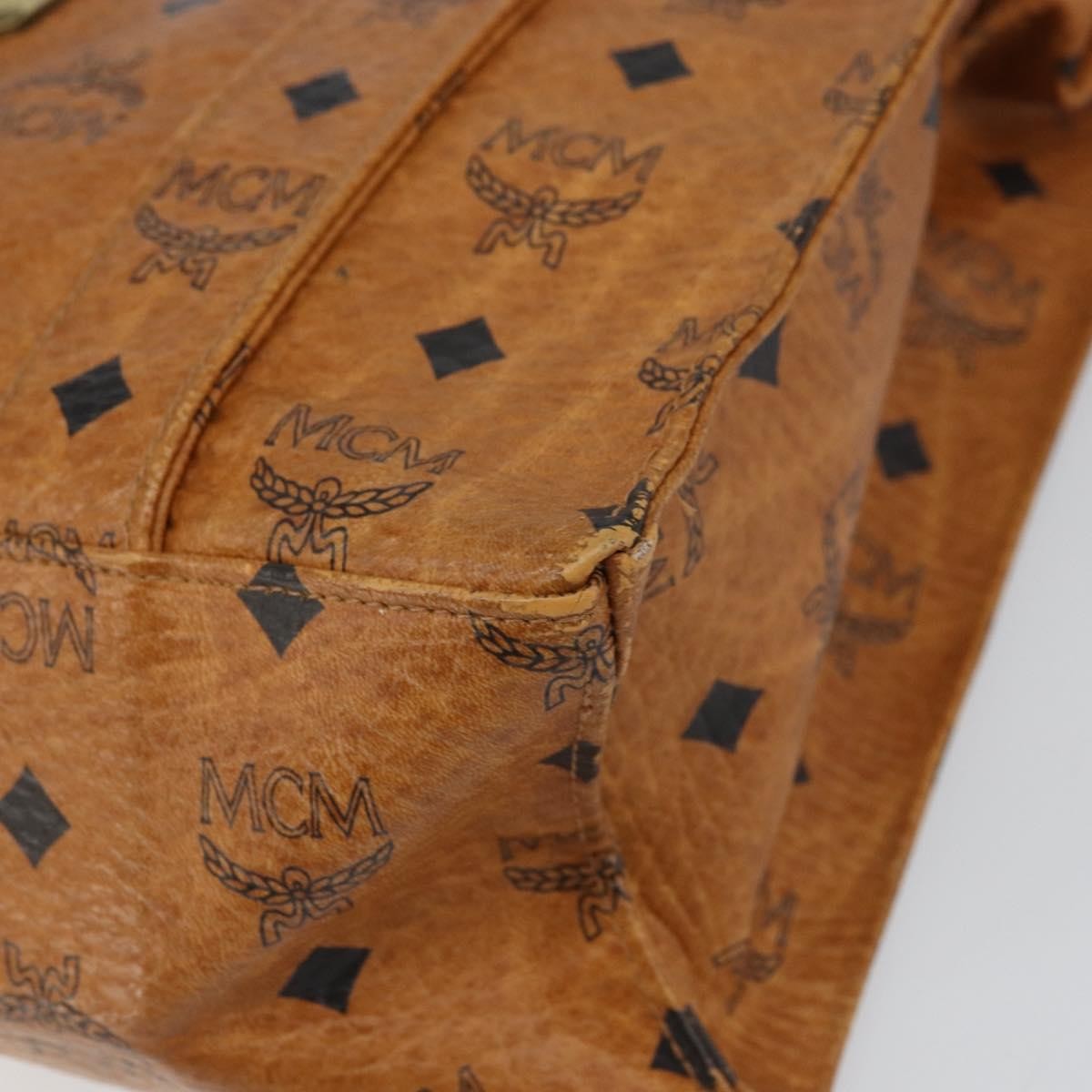MCM Vintage Visetos Tote bag Canvas, BROWN, CANVAS, Tote bag