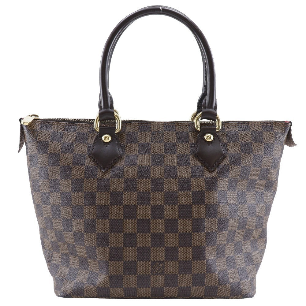 Louis Vuitton Saleya Handbag Damier, BROWN, CANVAS, Tote bag