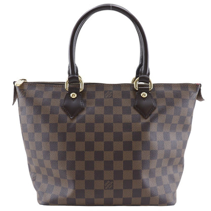 Louis Vuitton Saleya Handbag Damier, BROWN, CANVAS, Tote bag