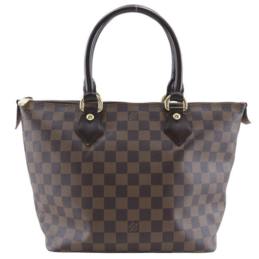 Louis Vuitton Saleya Handbag Damier, BROWN, CANVAS, Tote bag