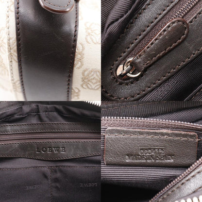 Loewe Vintage Anagram Handbag Canvas with Leather, BEIGE, CANVAS, Tote bag