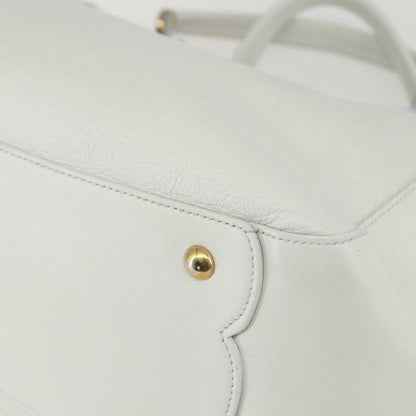 Salvatore Ferragamo Vintage Tote bag Leather, WHITE, LEATHER, Tote bag