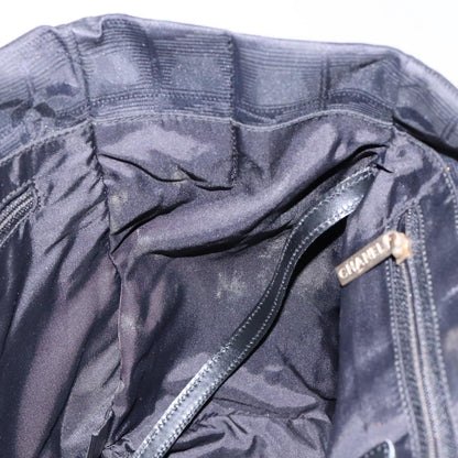 Chanel Travel Line Tote Nylon, BLACK, NYLON, Travel bag