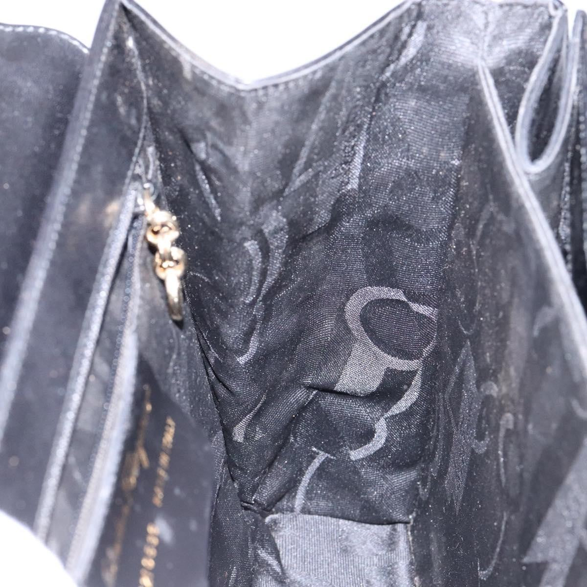 Salvatore Ferragamo Gancini Convertible Top Handle Bag Leather, BLACK, LEATHER, Handbag