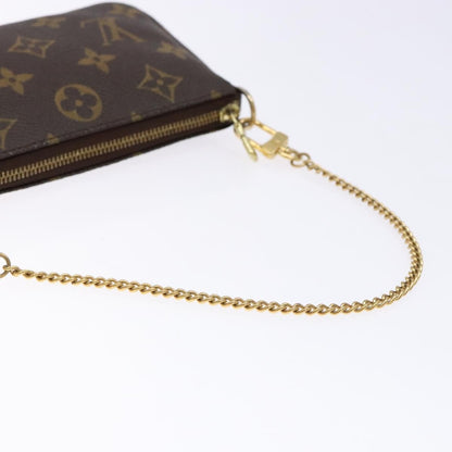 Louis Vuitton Mini pochette accessoires Canvas, BROWN, CANVAS, Clutche & pouche