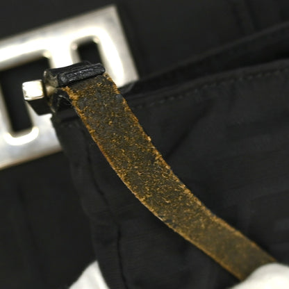 Fendi Vintage Shoulder Bag Zucca Canvas, BLACK, CANVAS, Shoulder bag