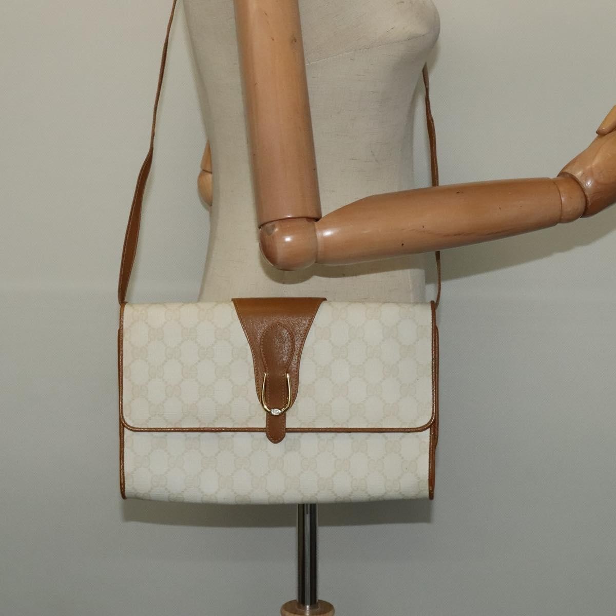 Gucci Micro GG supreme shoulder bag GG canvas, WHITE, CANVAS, Shoulder bag