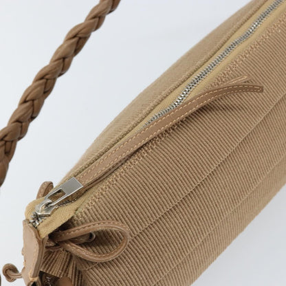 Salvatore Ferragamo Vala Shoulder Bag Nylon, BEIGE, NYLON, Shoulder bag