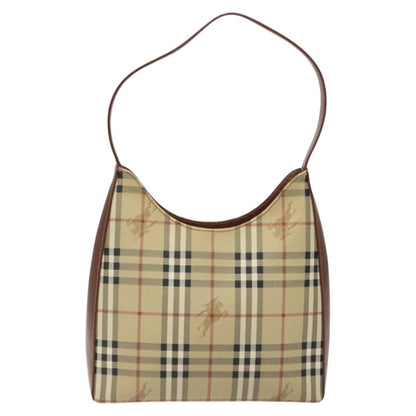 Burberry Shoulder Bag Nova Check Canvas, BEIGE, PVC, Shoulder bag