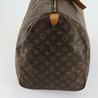 Louis Vuitton Keepall Bag Monogram Canvas, BROWN, CANVAS, Travel bag