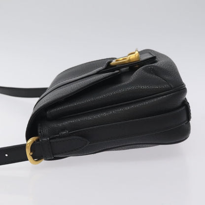 Gucci Vintage Shoulder Bag Leather, BLACK, LEATHER, Shoulder bag