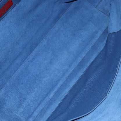 Valentino Garavani Rockstud Shopper Tote Leather, BLUE, LEATHER, Tote bag