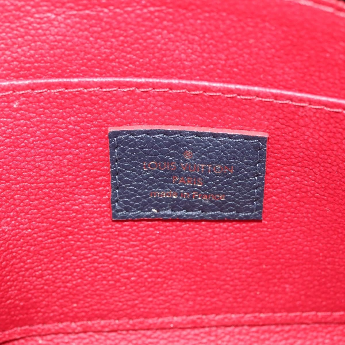 Louis Vuitton Cosmetic Pouch Monogram Empreinte Leather, NAVY, LEATHER, Toiletry Case