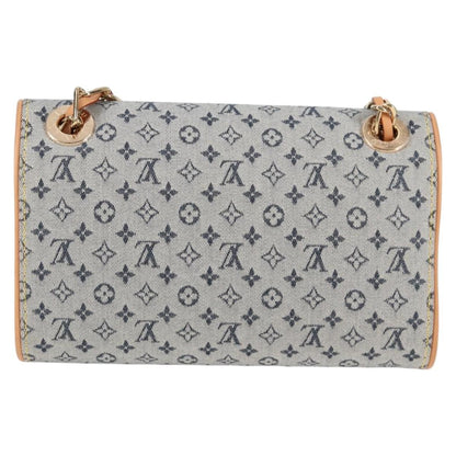 Louis Vuitton Camille Handbag Mini Lin, BLUE, CANVAS, Handbag