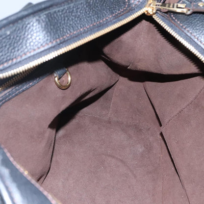 Louis Vuitton Stellar Handbag Mahina Leather, BLACK, LEATHER, Handbag