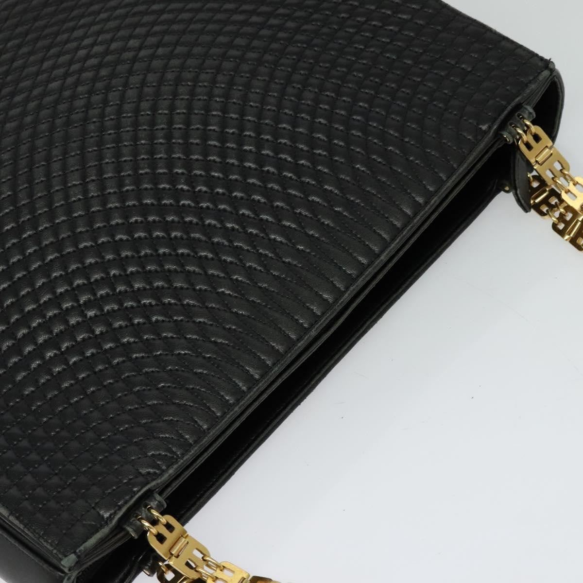 Bally Vintage Shoulder Bag Quilted leather, BLACK, LEATHER, Shoulder bag