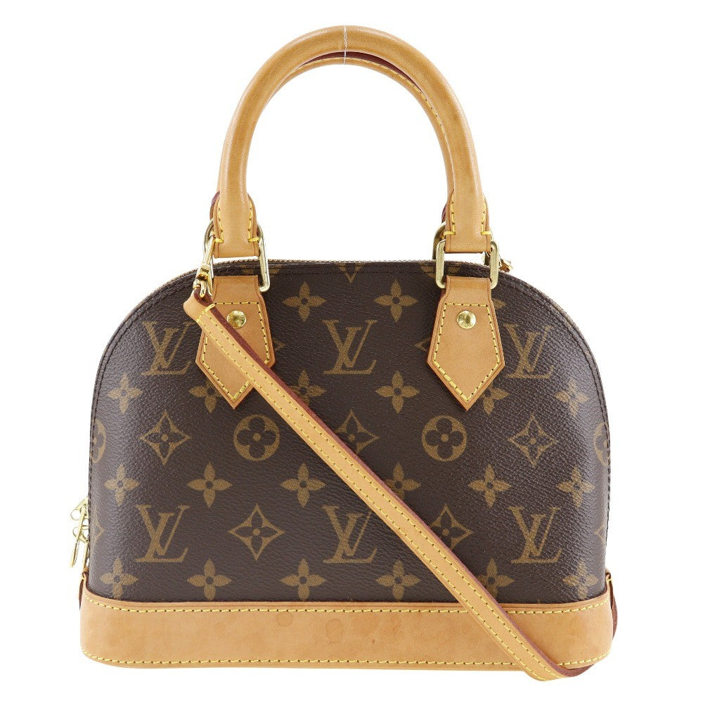 Louis Vuitton Alma Handbag Monogram Canvas, BROWN, CANVAS, Handbag