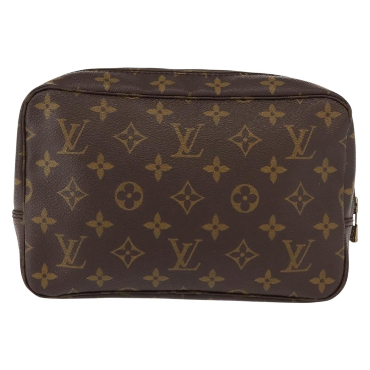 Louis Vuitton Trousse Toiletry Pouch Monogram Canvas, BROWN, CANVAS, Toiletry Case