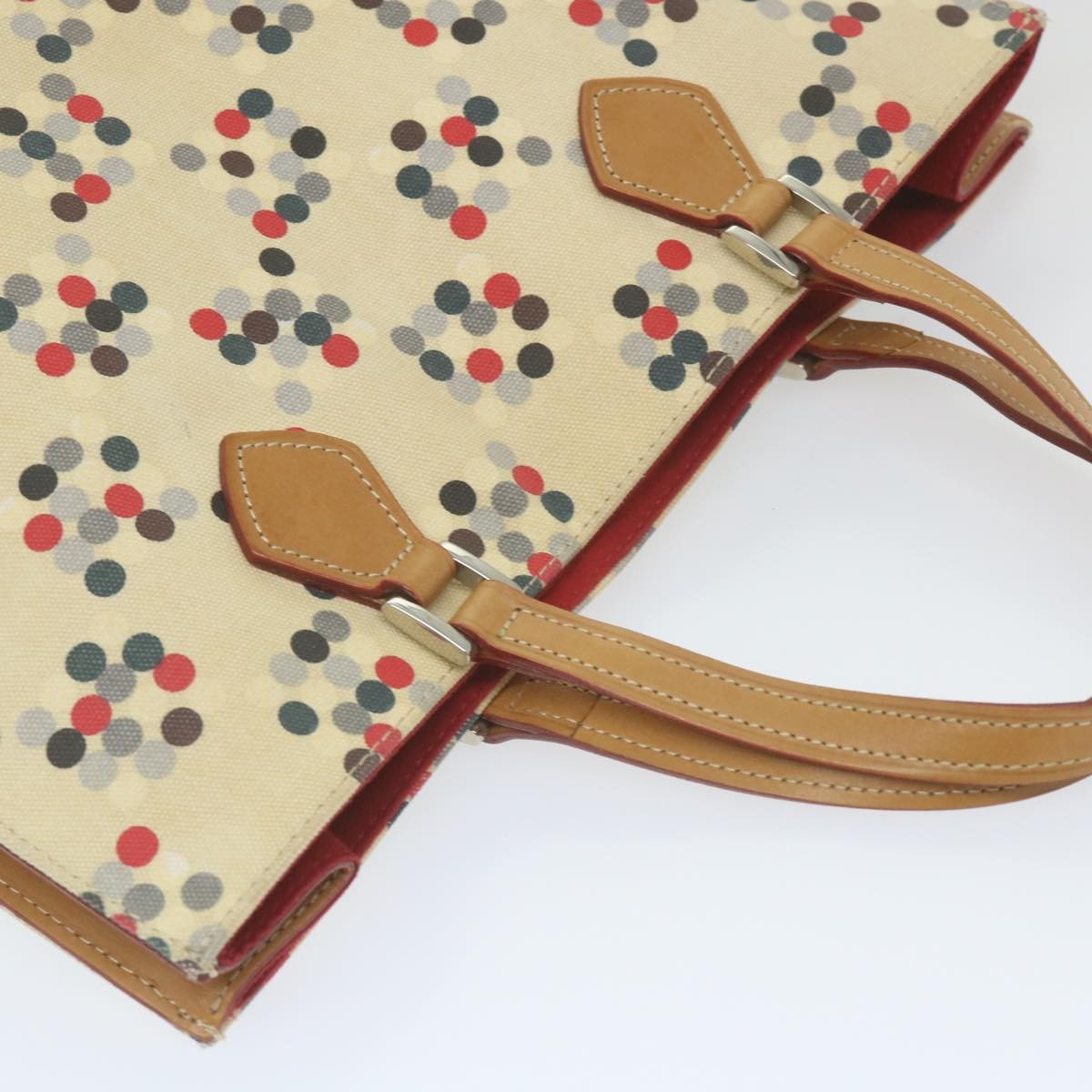 Burberry Open Tote Printed Canvas, BEIGE, CANVAS, Tote bag