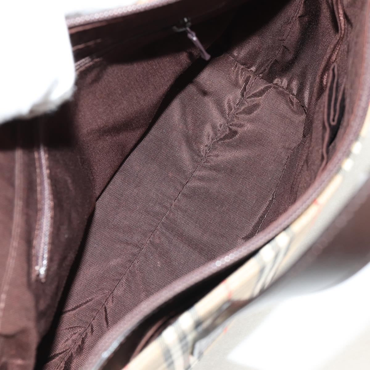 Burberry Nova Check Handbag Nova Check Canvas and leather, BEIGE, CANVAS, Handbag