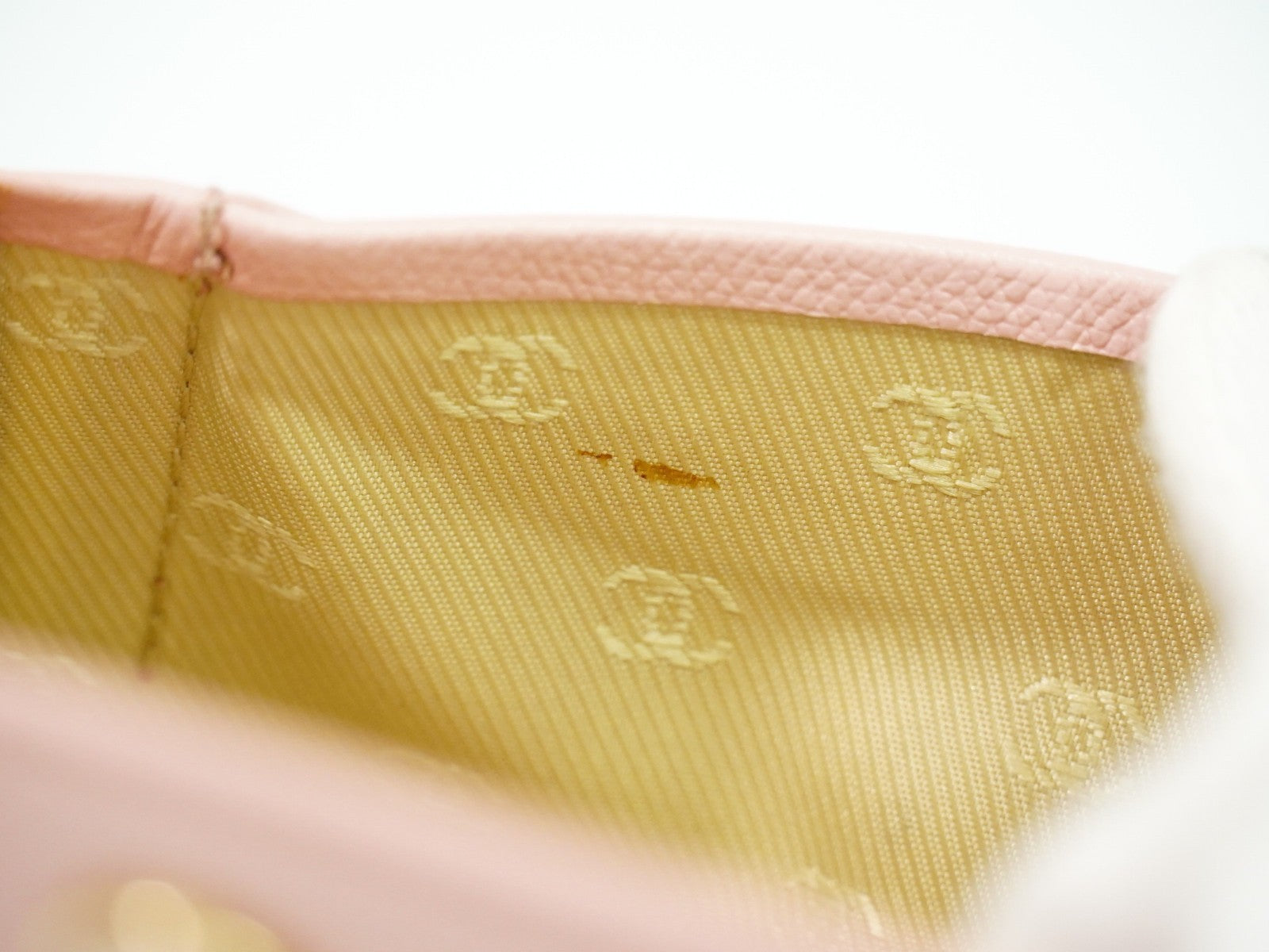 Chanel Coco bouton wallet Leather, PINK, LEATHER, Wallets