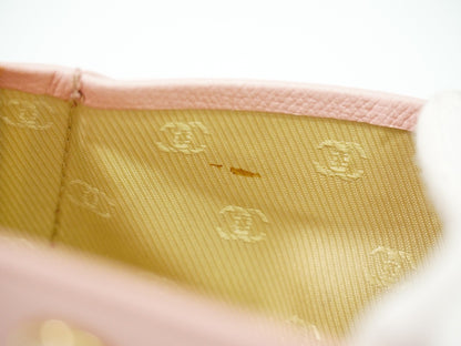 Chanel Coco bouton wallet Leather, PINK, LEATHER, Wallets