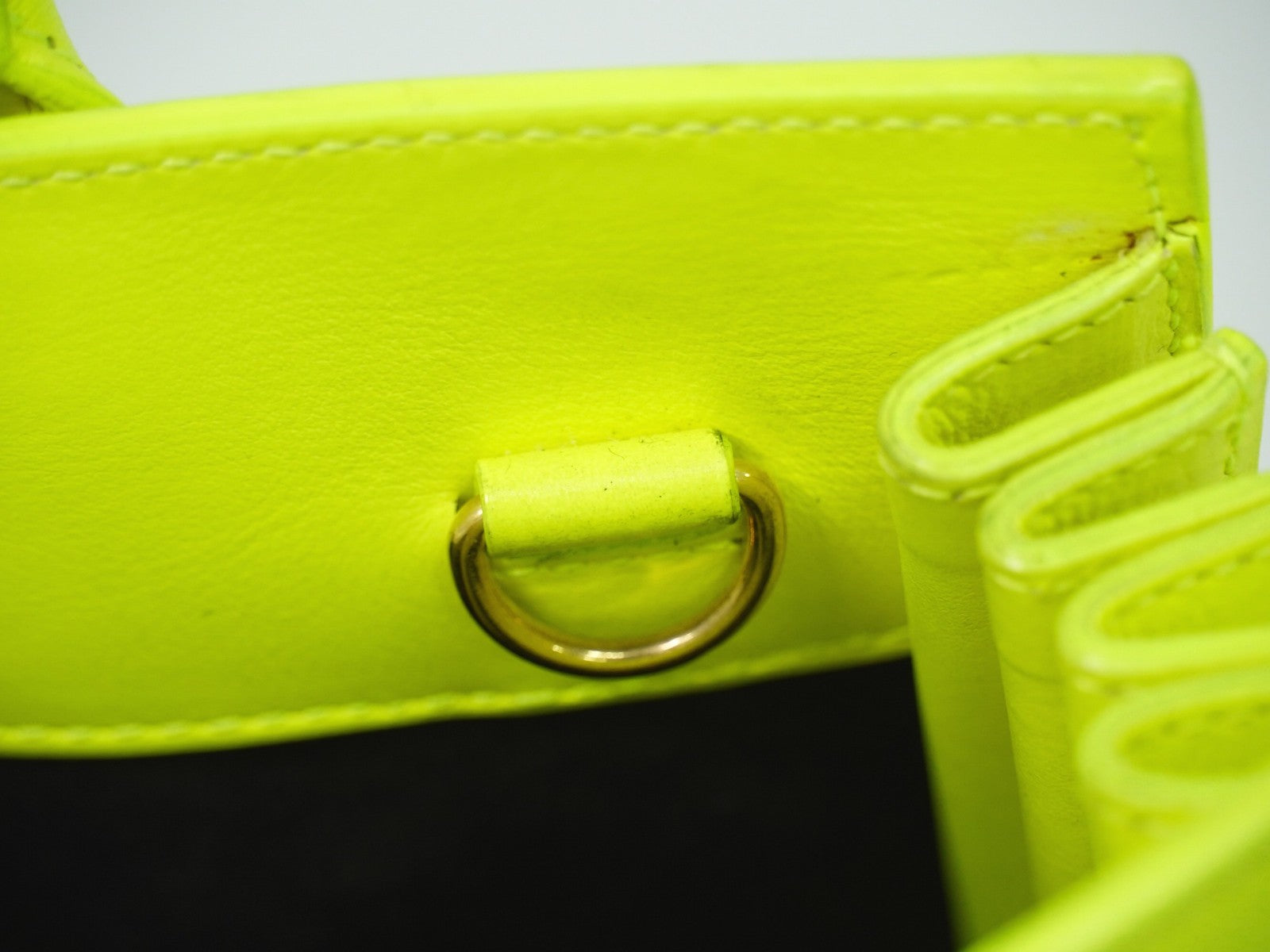 Saint Laurent Sac de Jour NM Bag Leather, YELLOW, LEATHER, Handbag