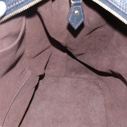 Louis Vuitton Stellar Handbag Mahina Leather, BLACK, LEATHER, Handbag