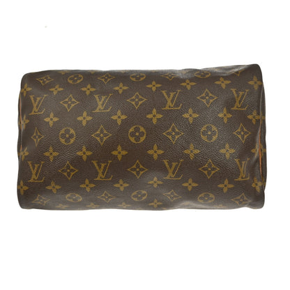 Louis Vuitton Speedy Handbag Monogram Canvas, BROWN, CANVAS, Handbag