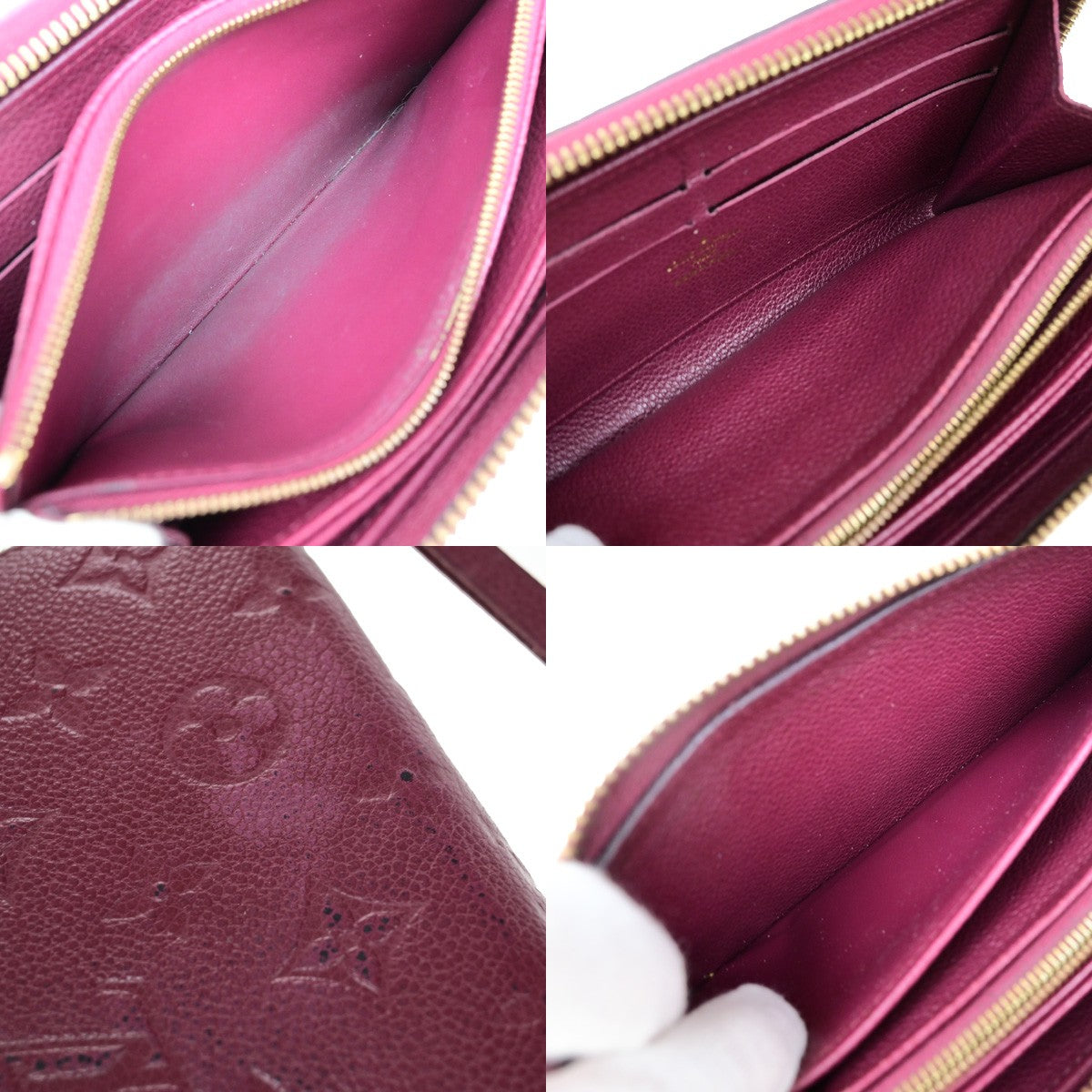 Louis Vuitton Portefeuille zippy Monogramme Empreinte Monogramme Empreinte, PURPLE, LEATHER, Wallets